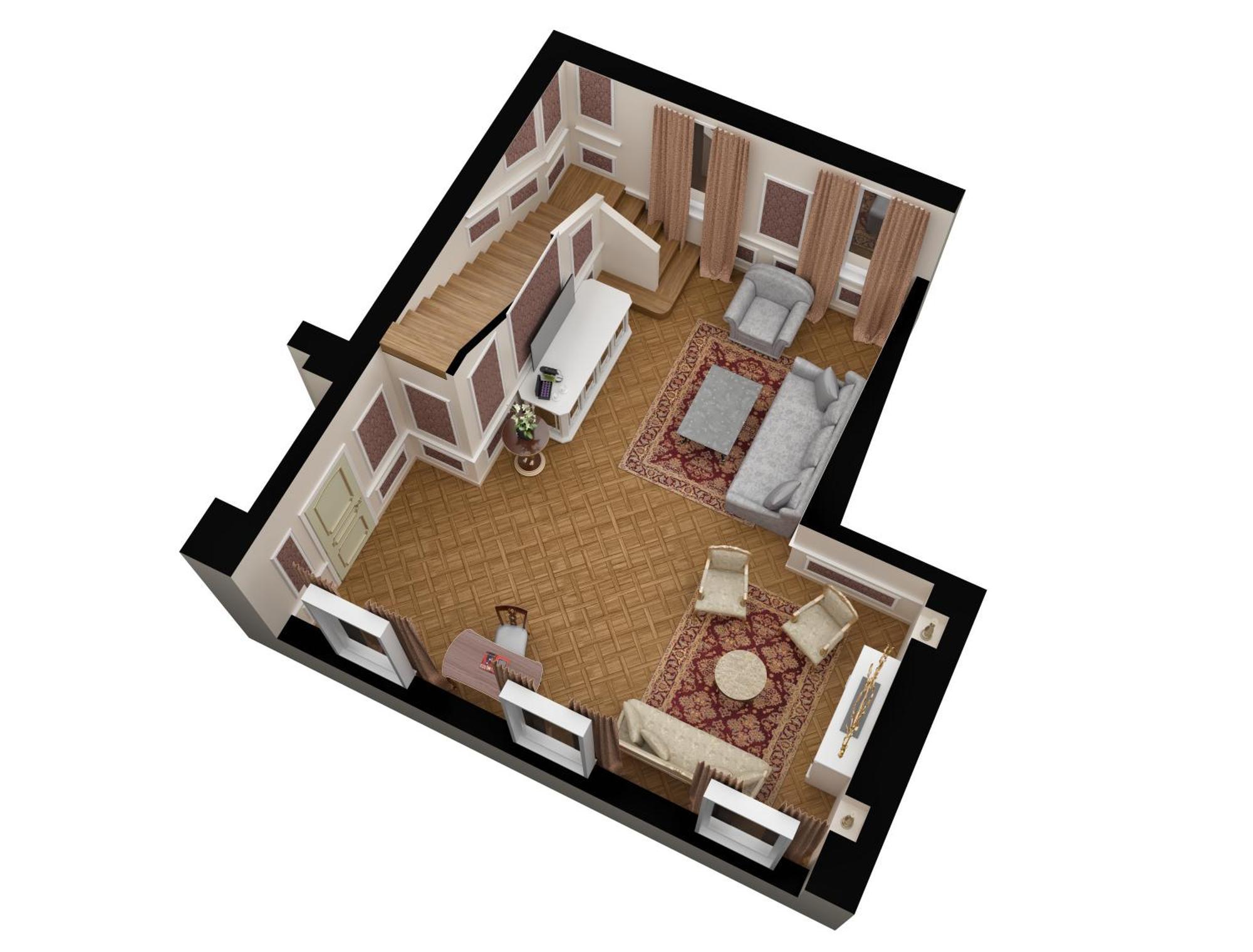 Baglioni Hotel Luna - The Leading Hotels Of The World Veneţia Exterior foto 3D rendering of a living room